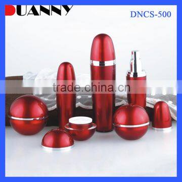 Red Acrylic Ball Cosmetic Container Packaging,Red Ball Cosmetic Container