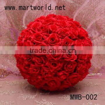 Wholesale Ivory Fabric Decorative Artificial Flower Ball for Wedding Decoration( MWB-002) photo-2