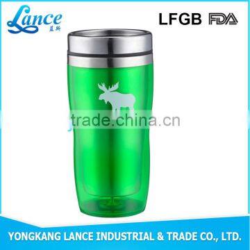 High Quality Plastic Coffee Travel Cup 16oz Reusable