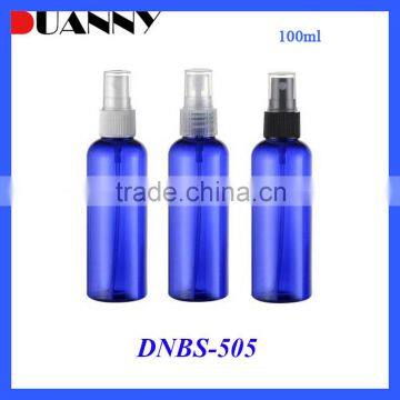 WHOLESALE 100 ML BLUE SPRAY BOTTLE, CUSTOM 100ML BLUE PET PLASTIC SPRAY BOTTLES
