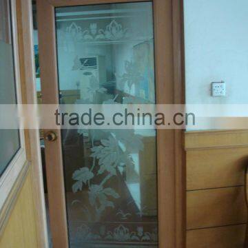 2016 hot selling high quality PVC-U office doors with glass for houseuse South Africa market