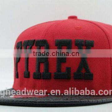 Custom snapback hats wholesale/snapback cap/customized sticker snapback hats