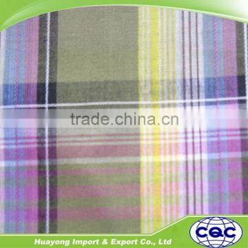 madras cotton plaid fabric for school dress uniform fabric