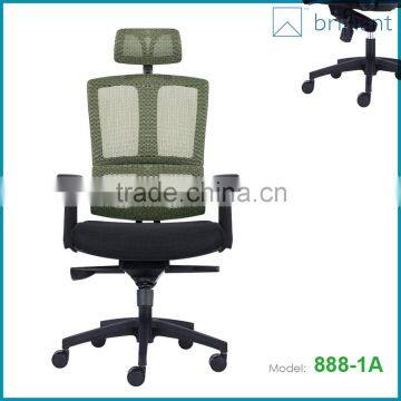 888-1A High-tech Comfortable Ergonomic Multi-fonction Office Chair With Headrest photo-3