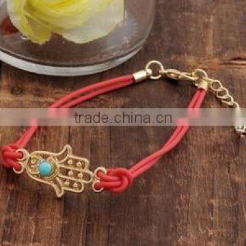 2014 color tiny leather bracelet, crystal rhinestone bracelet, leather rhinestone bracelet,