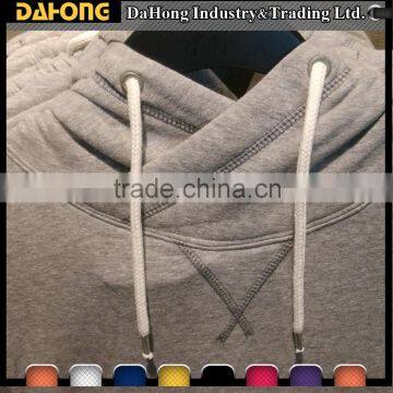 Eco-friendly braided hoodie drawstring metal tips round cord                        
                                                                                Supplier's Choice