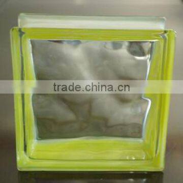 Glass block yellow side