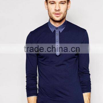 Fashion us Style Handsome Men Long Sleeve Polo Shirts for Sale photo-2