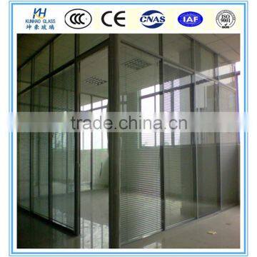 8-19mm clear glass partition wall office partition glass wall