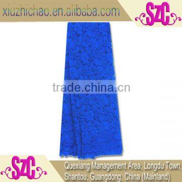 YQS2608-4 factory design blue woven lace fabric new sample