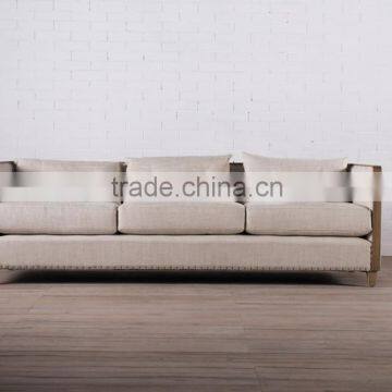 Modern fabric sofas with solid wood frame XJ026-3