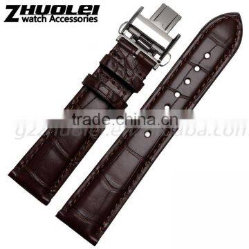 Hotsale 18|19|20|21|22mm genuine alligator leather Men and women's Watch strap