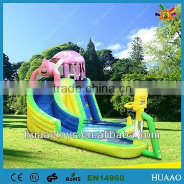 2015 giant inflatable inflatable water slide for sale