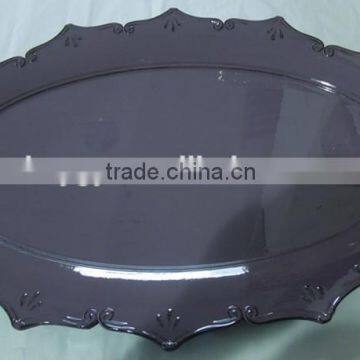 Oval plastic plate