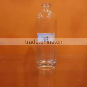 100ml Customized made empty clear glass oil lotion bottle