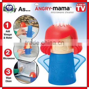 016 Creative Cute New Metro Angry Mama Microwave Cleaner Kitchen Cleaning Tools