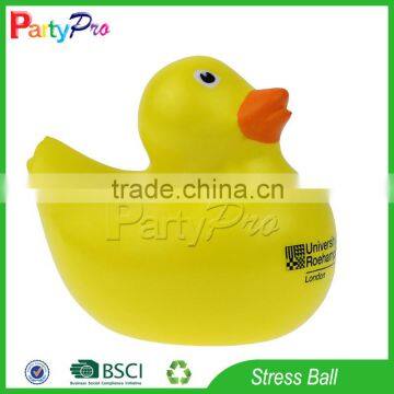 Partypro Hot Sales Chinese Supplier Zhejiang Ningbo Toys Yellow Cute Duck Stress Ball