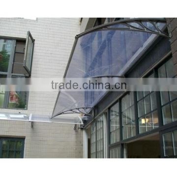 2015 hot!!!!! Large polycarbonate plastic door canopy, sun shade manufacturer of awning