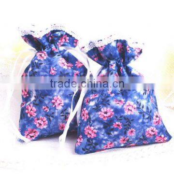 Drawstring custom logo jewelry bags