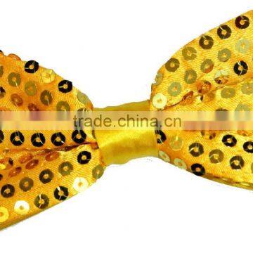 Gold sequin bow tie party dance costume