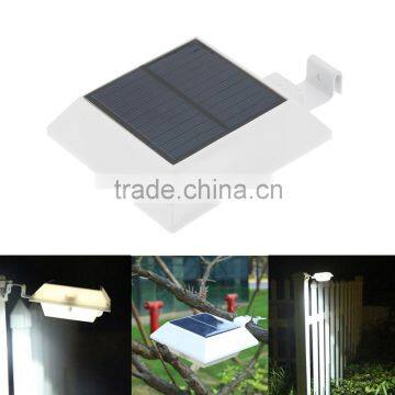 2W 4 LEDs Solar Powered PIR Motion Sensor Wall Mount Lamp Security Outdoor Light for Garden Door Street Path Yard