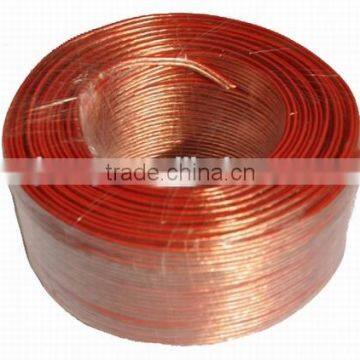 flat ribbon speaker cable wire transparent