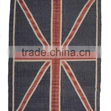 Union Jack Wool Jute Kilim Rugs