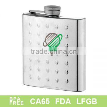 high qulity stainless steel hip flask