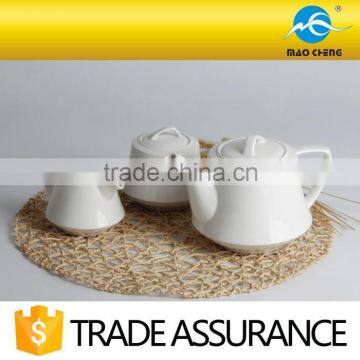 White Durable Fine China Porcelain Tea Pot photo-2