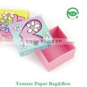 White color printing handmade paper jewelry boxes, paper jewelry gift box, paper boxes for jewelry