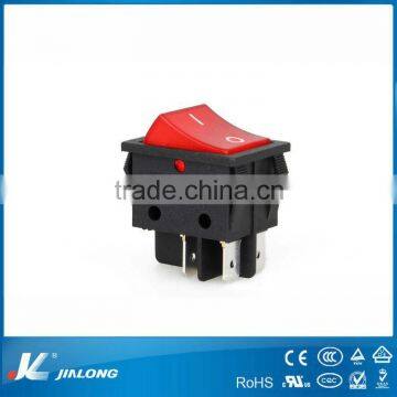 UL VDE 16A KCD4 2 double button illuminated switch T85 3way on-off 4pins 6pins rocker switch t125 waterproof rocker switch