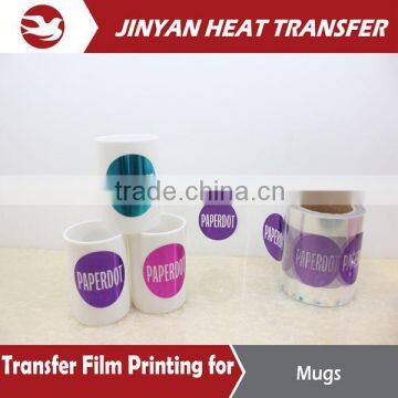 printied colorful PET film heat transfer on plastic