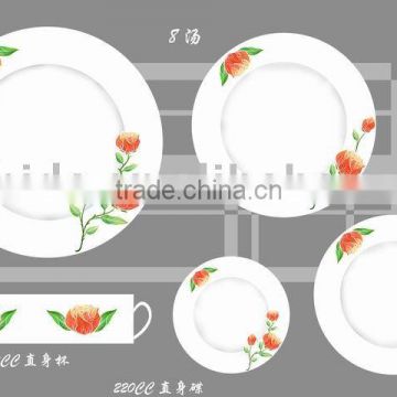 30pcs porcelain dinnerware , Round shape dinner set