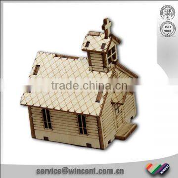 Piano and House Shape Wooden Puzzle Music Box photo-2