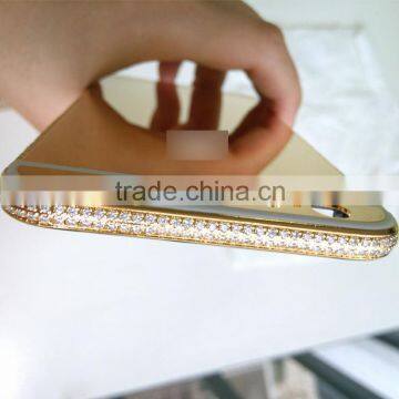 24k gold bars fashion style gold diamond for iphone 6 plus housing