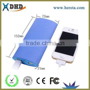 2 USB output high capacity power bank 20000mah