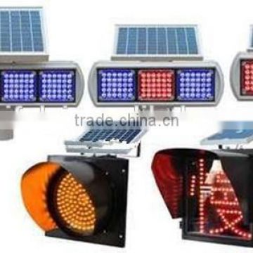 Road Safety Solar Yellow Flashing Light