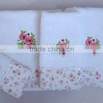 100 cotton bath towel with EMBD