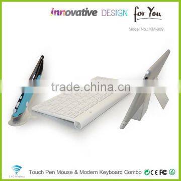 Fancy Electronic Gift For Business Partner Shenzhn Mini Wireless Keyboard With Gold Color KM909 photo-5