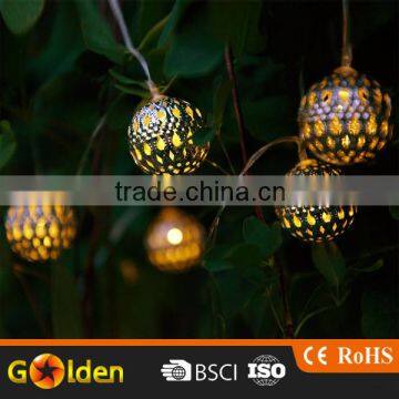 Wholesale Cheap Outdoor Patio String 12pcs Led Solar Powered Globe Lights