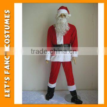 PGMC0123 Santa Claus Suit Hat Mens Father Christmas Fancy Dress Costume