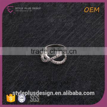 R63485K01 925 Sterling Silver Custom Infinity Symbol Wedding Band Ring 925 Sizes photo-2