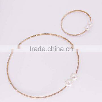 Online Shopping Promotional Prices White Gold Necklace Set Price in Malaysia GJ-080 photo-5
