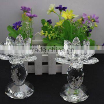Factory Firectly Sale European Style K9 Crystal Material 2016New Design Can be Customized Size Crystal Lotus and Candle Holder photo-6