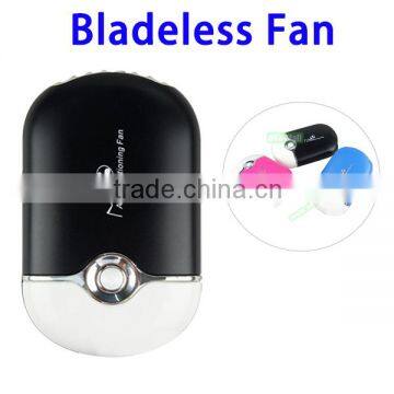 OEM Factory Price Summer Must-have Portable Bladeless Fan, Rechargeable Mini USB Air Conditioning Fan