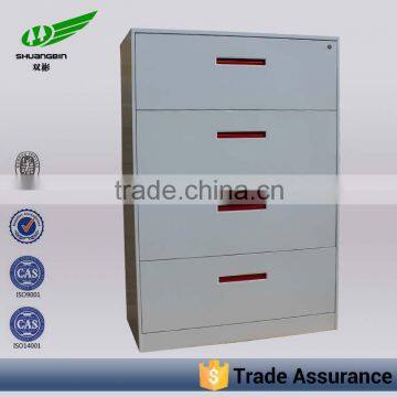 Flat 4 drawer office galvanized metal cabinet