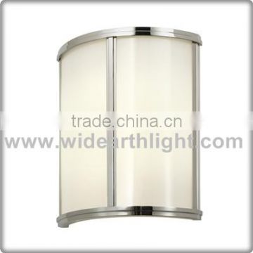 Hotel Supplier Modern UL Hotel Corridor Sconce With Glass Cover In Nickel Finish W40280