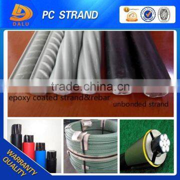 12.7mm 15.2mm Epoxy Coated Prestressed Concrete Strand Wire