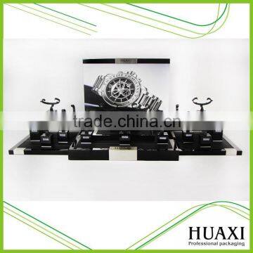 Popular Gloss Black Wooden Watch window display
