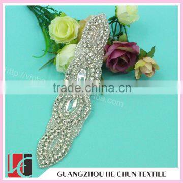 HC-2088 Bead Beading Trim ,Latest shiny Rhinestone Applique Dance Wholesale in 2016